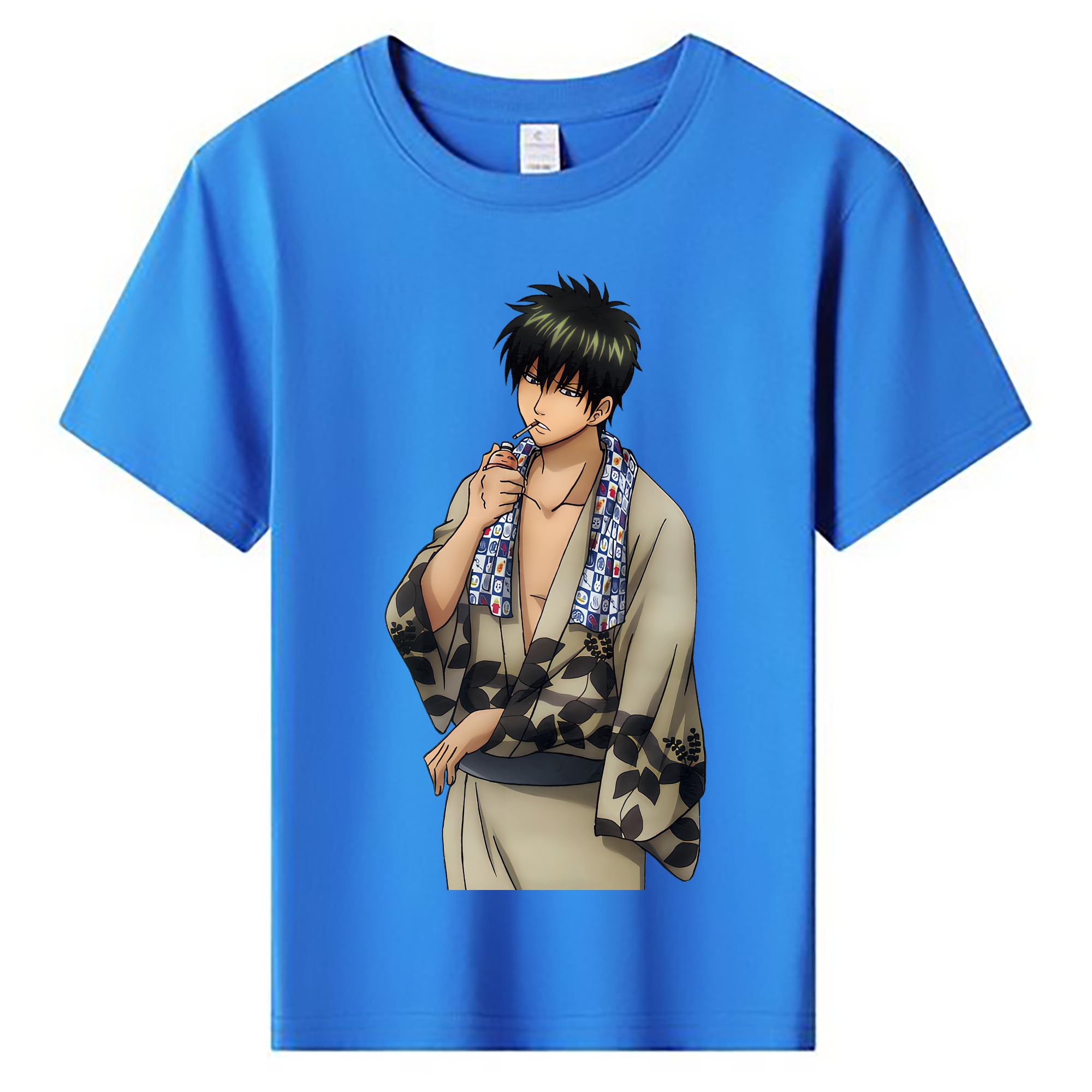 （画像用） ぎんたま 坂田銀時（さかたぎんとき） 神楽 志村新八（しむら しんぱち） GINTAMA Sakata Gintoki Kagura Shimura Shinpachi 綿100％キッズTシャツ（フロントプリント）